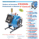Tamburo ad inversione VX400AL 6” CamLock